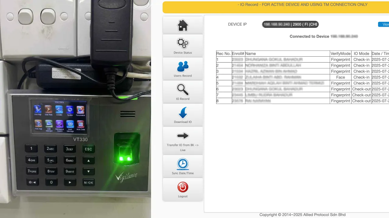 Biometric Attendance Device
