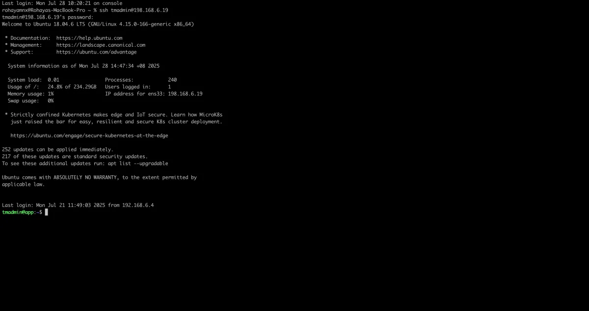 On-Premise Ubuntu Server Setup & Management